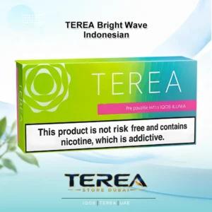 TEREA Bright Wave Indonesia pack featuring crisp green apple aroma and refreshing menthol for IQOS ILUMA