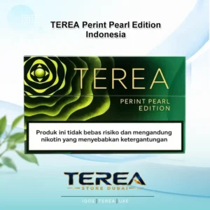 TEREA Perint Pearl Indonesia pack featuring zesty fruit aroma and refreshingly crisp click capsule for IQOS ILUMA