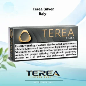 TEREA Silver Italy pack offering refined smooth toasted tobacco with delicate herbal undertones for IQOS ILUMA