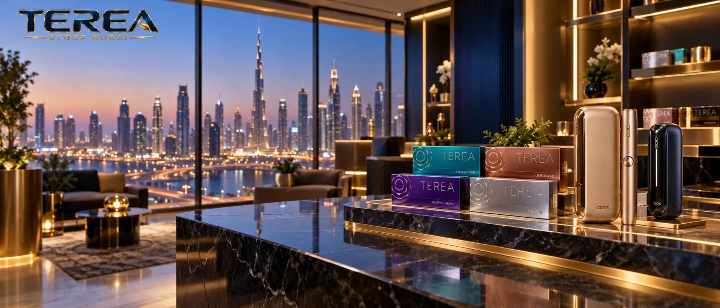 About TEREA Store Dubai - Luxury Showroom Lounge and Skyline Display